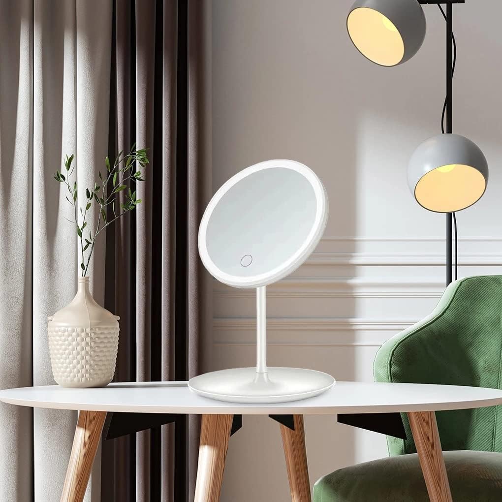 Led Light Makeup Storage Adjustable Touch Dimmer Vanity Table Desk image 4