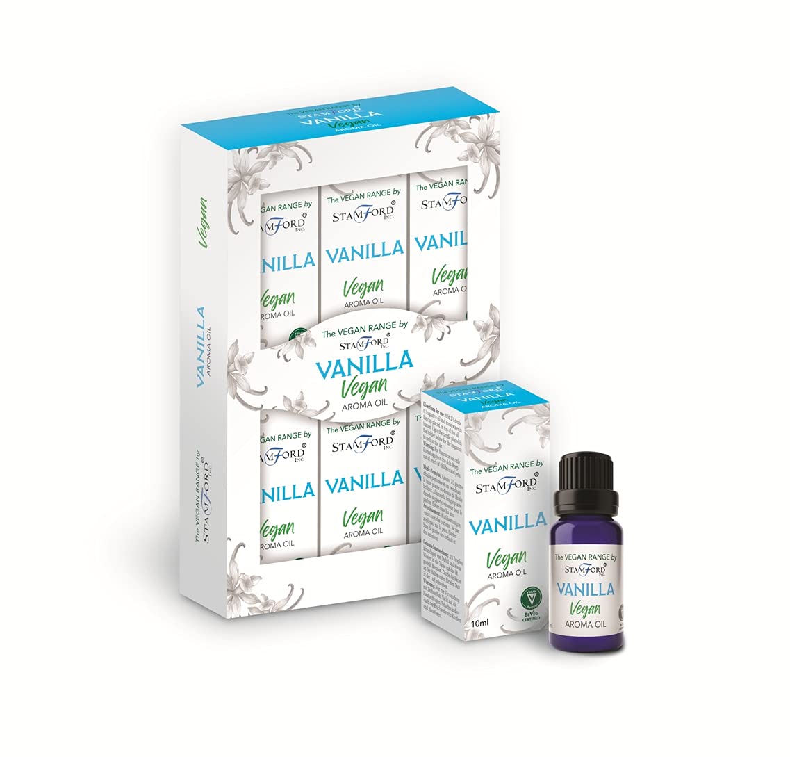 The Vegan Range by Stamford - Aroma Oils. 6packs x 10ml -Vanilla