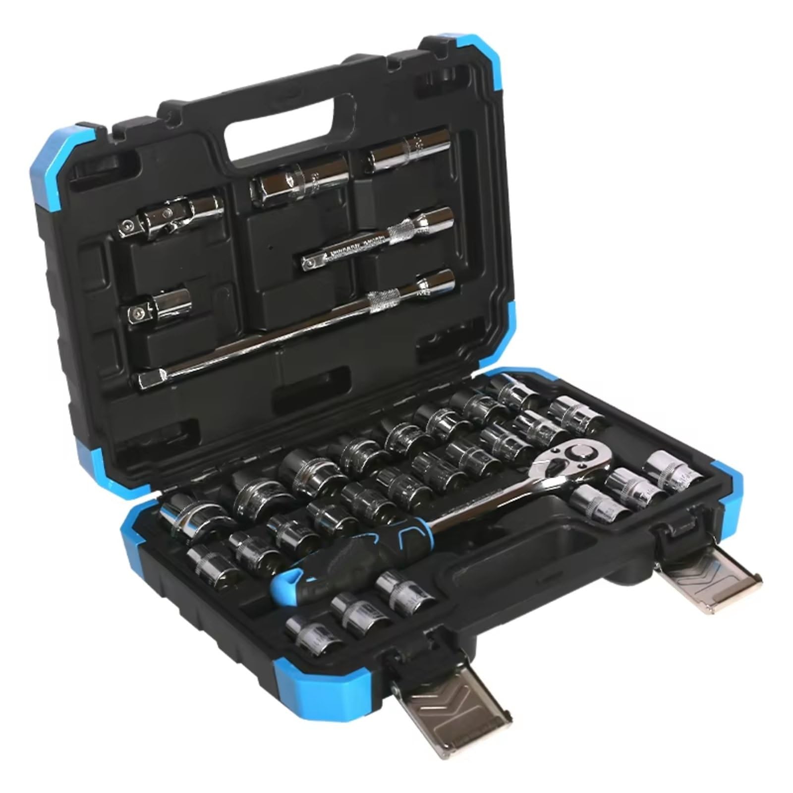 Set attrezzi da meccanico 32PCS Kit Di Strumenti Manuali 1/2 Drive Impact Socket Set Kit Di Strumenti Di Riparazione Auto La Meccanica Kit Di Strumenti Domestici Con Utensili Manuali