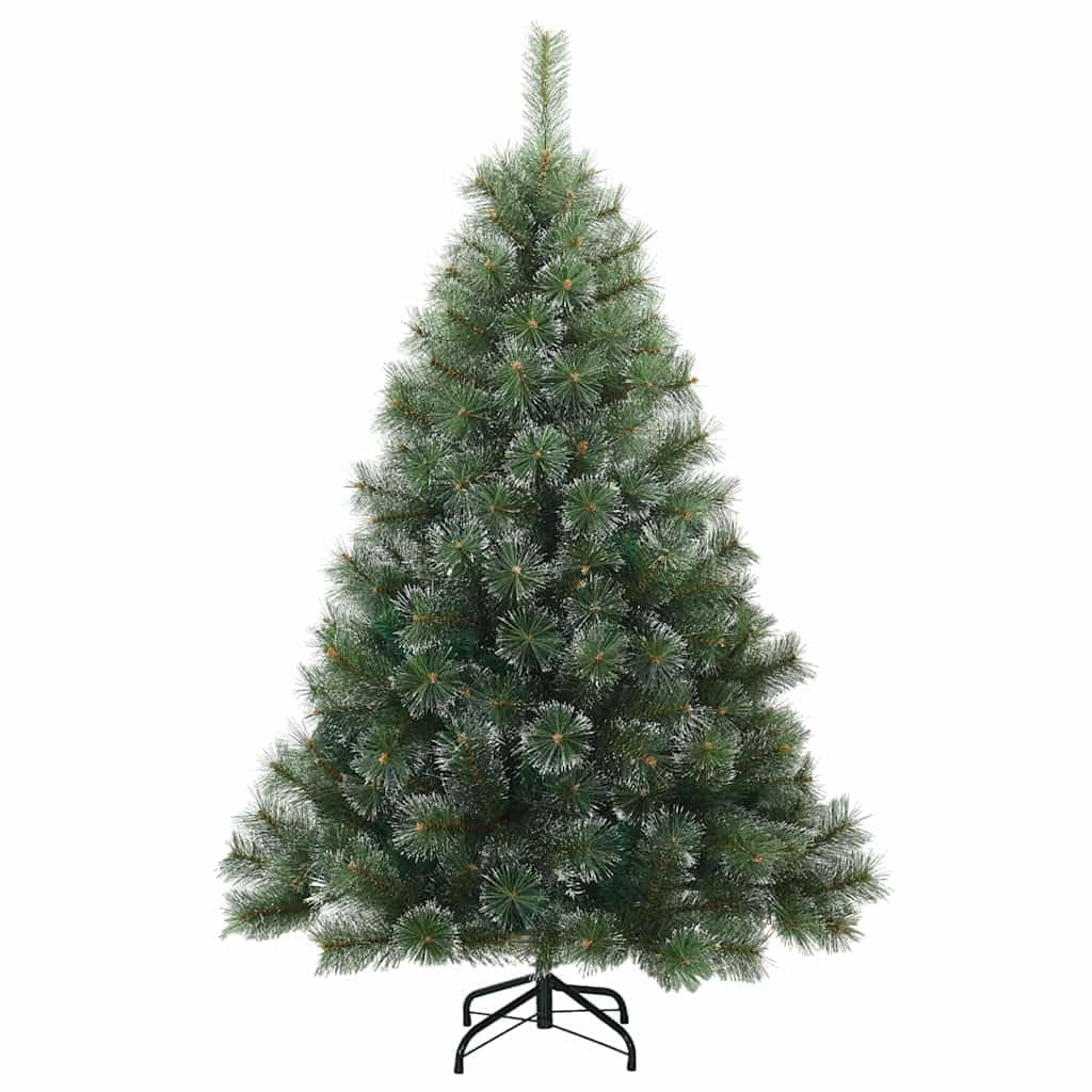 Árbol de Navidad artificial verde de 150 cm, PE y PVC, 150 ledes de luz blanca cálida, 8 modos, para interior y exterior, decoración festiva