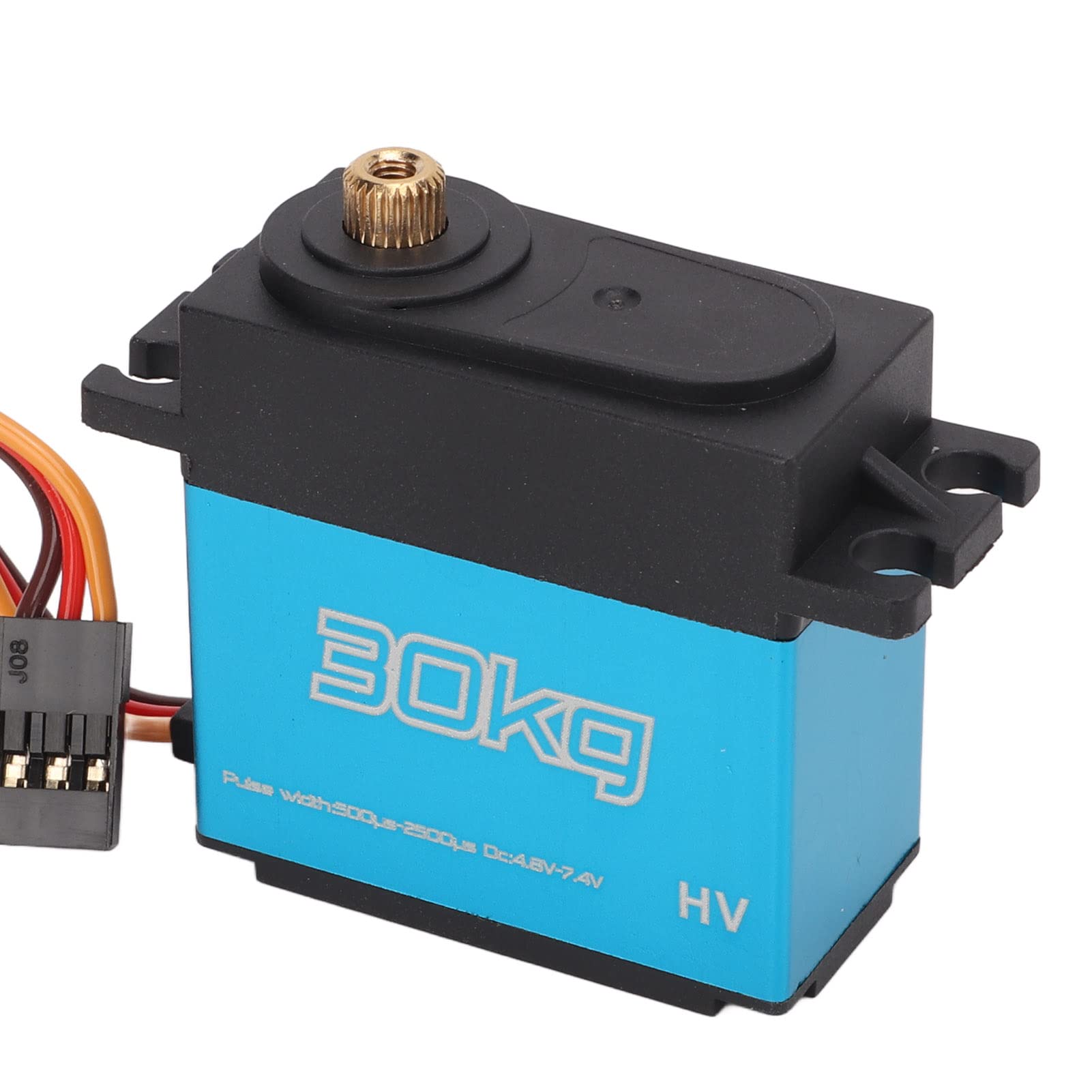 4 Stück 30 kg RC-Metallgetriebe-Digitalservo, wasserdichter Servomotor mit hohem Drehmoment und 25-T-Metallarm, kernloser Motor für 1/10 ferngesteuertes Autoflugzeug,