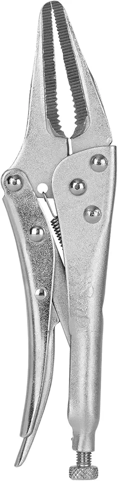 MTX Alicate de Pressão 9" (225 mm) Mordente Longo – Fixador Ajustável, Aço Resistência, Ideal para Soldagem e Montagem Profissional