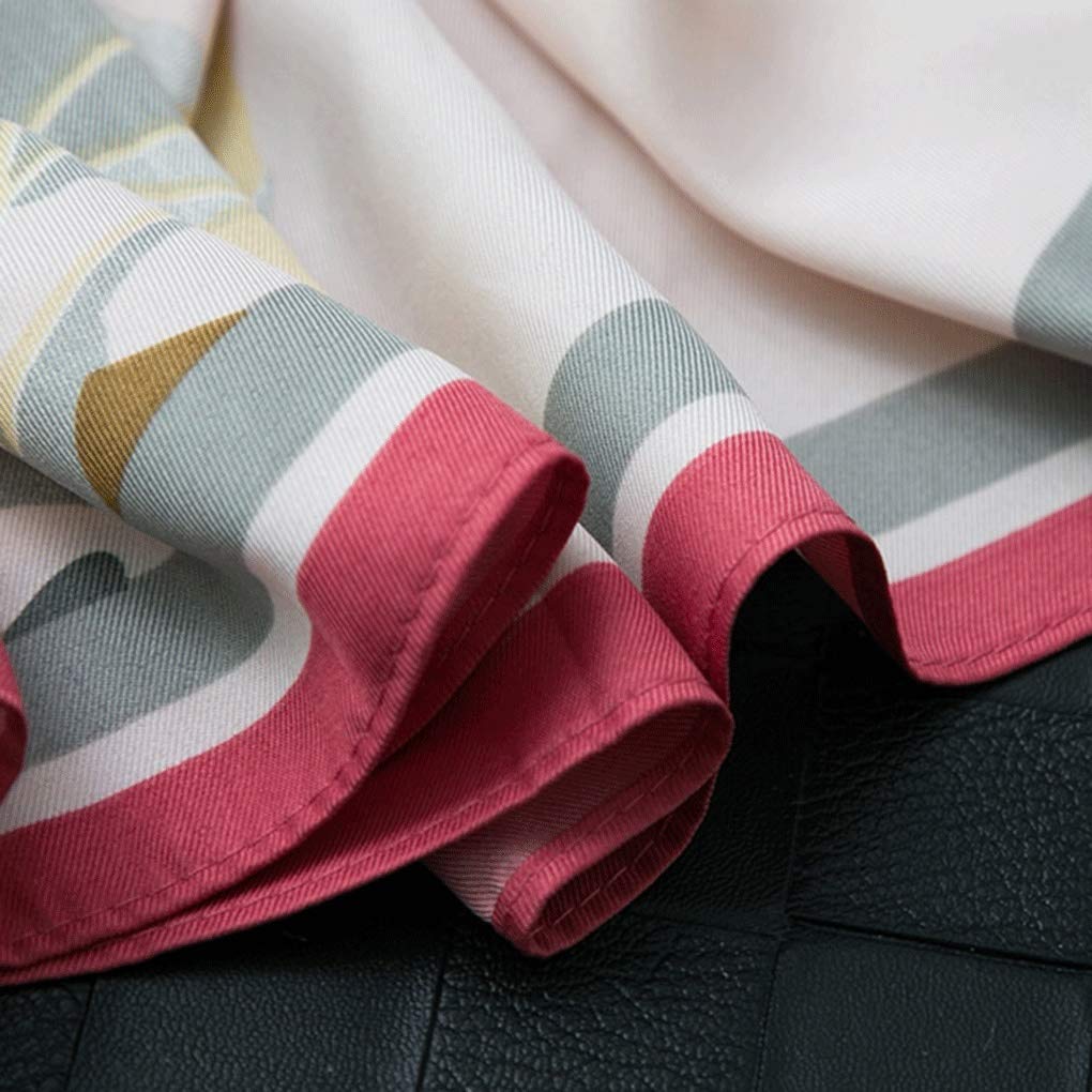 Bufanda cuadrada grande salvaje de algodón de sarga para otoño e invierno, chal de moda con flores, bufanda exterior cálida, bufanda de seda elegante para mujer