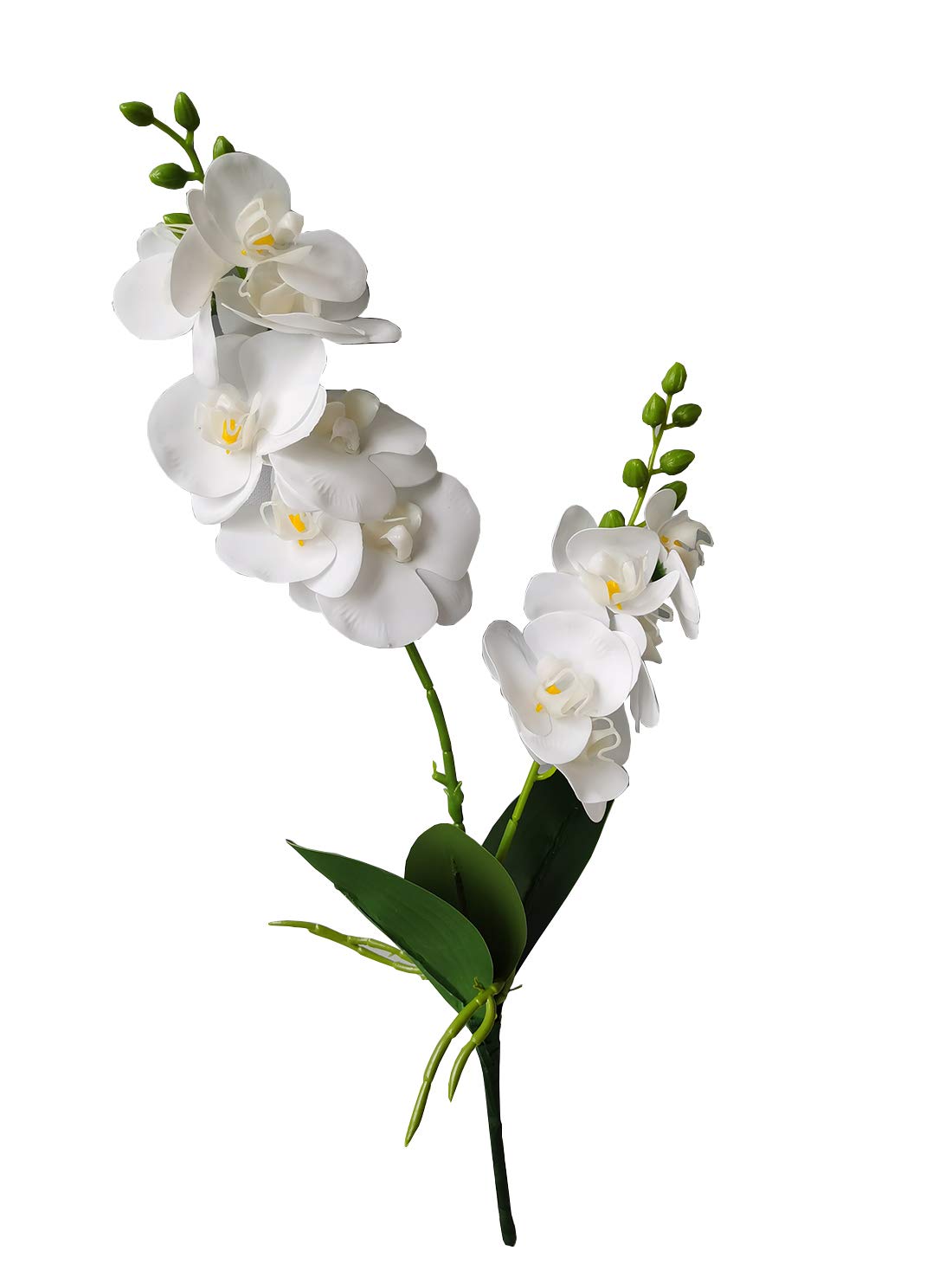 Photo 1 of 1 Bouquet Artificial Phalaenopsis Fake Butterfly Orchid Home Hotel Office Garden Craft Art Decor 19'' High White