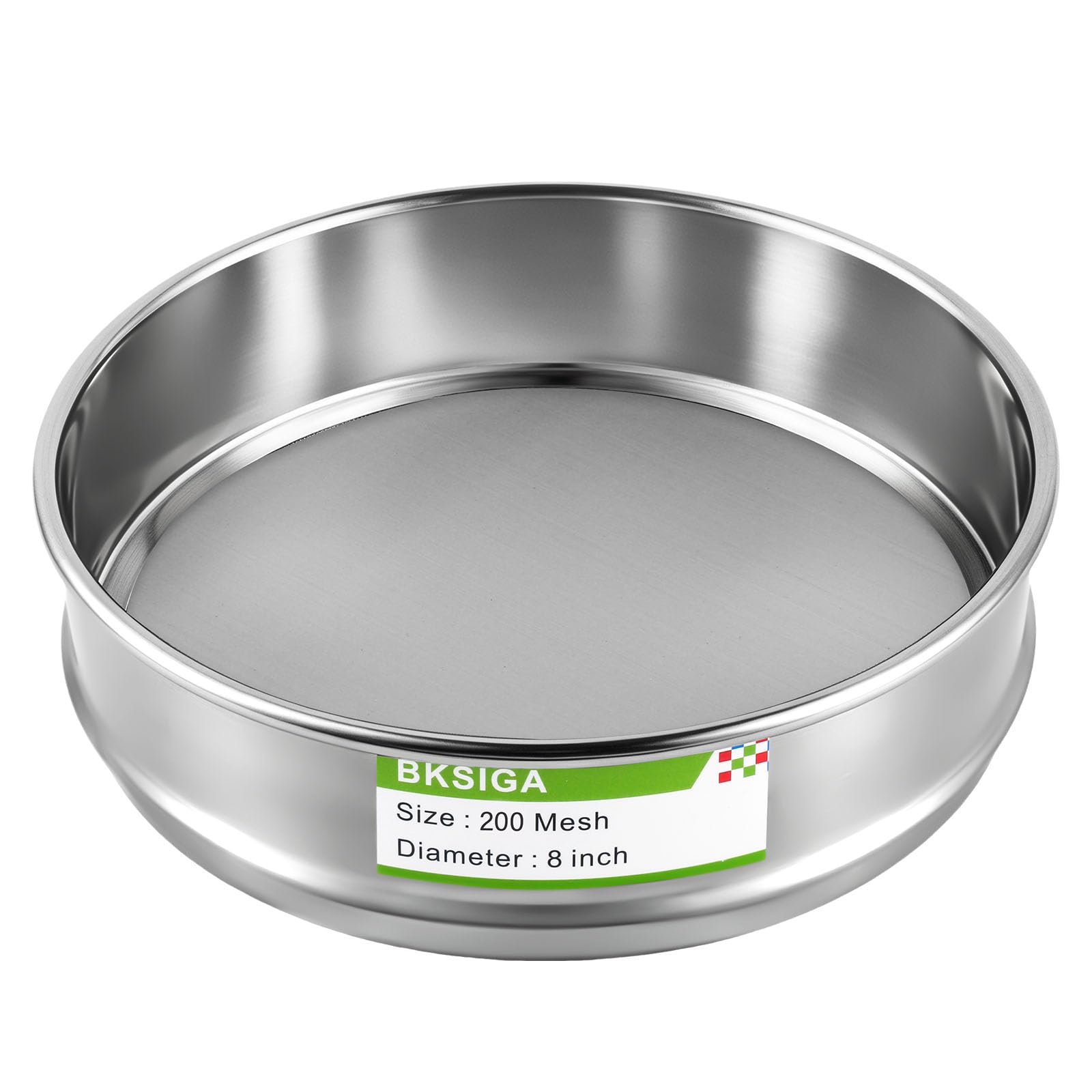 304 Stainless Steel Lab Sieves Pan,8" Diameter Standard Sieve Pan for Industrial Laboratory Homes — Amazon image 19