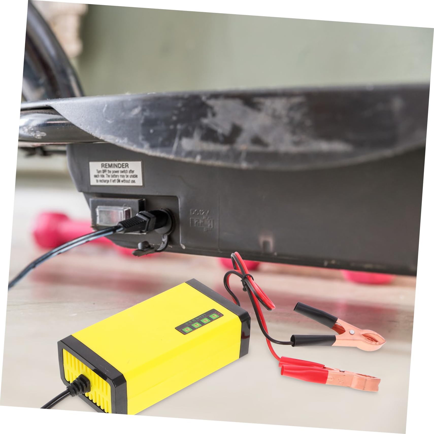 LIFKOME 12v 2a Motorcycle Battery Charger Volt Charger Trickle Equivalent Portable Power Display Automotive Battery (us Plug)