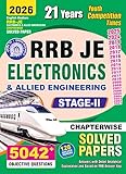 2025-26 RRB JE Stage-II Electronics & Allied Engineering Solved Papers and Practice Book 720 995.