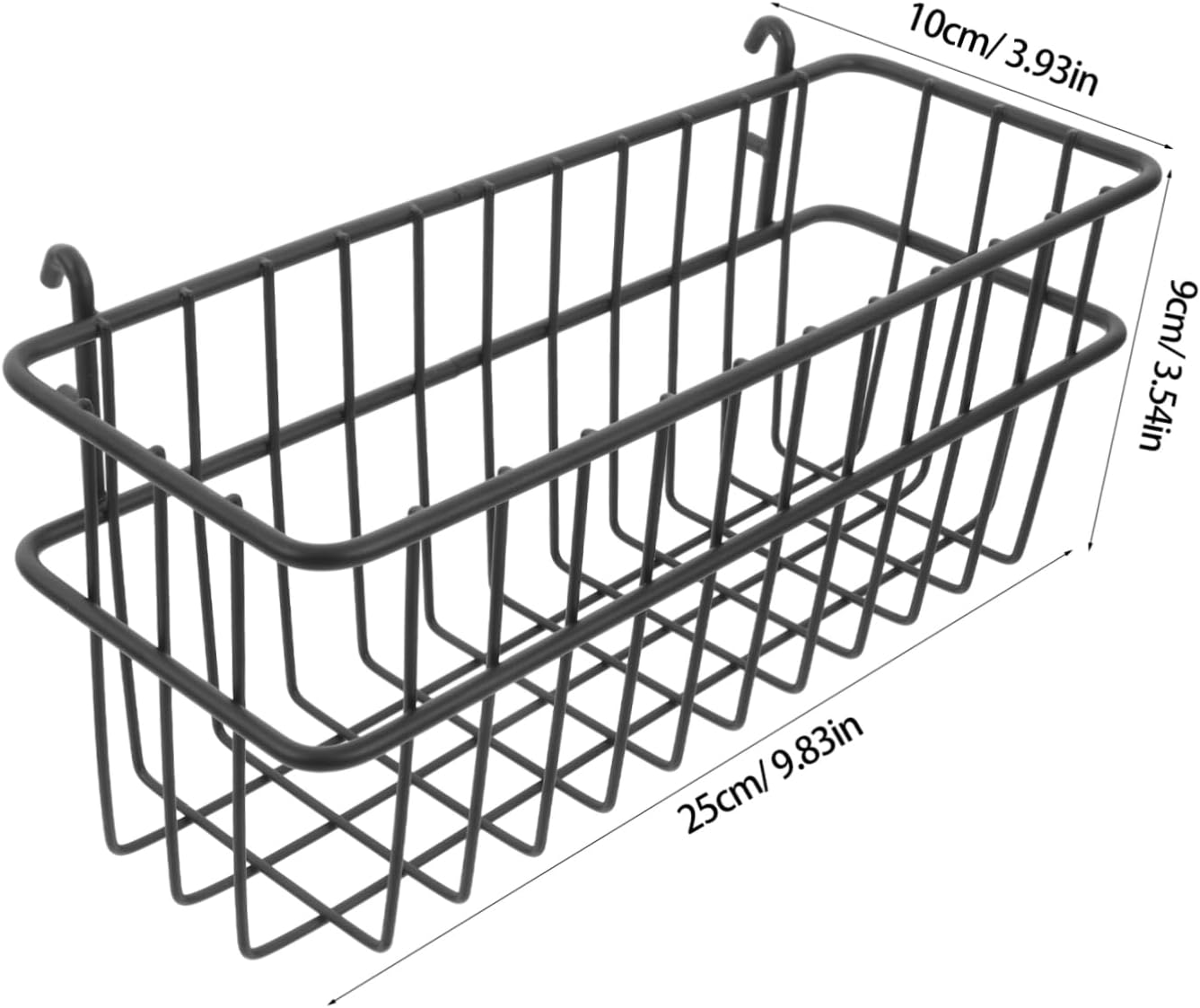 Pegboard Baskets No Drill Iron Hook Organizer for Kitchen Workshop