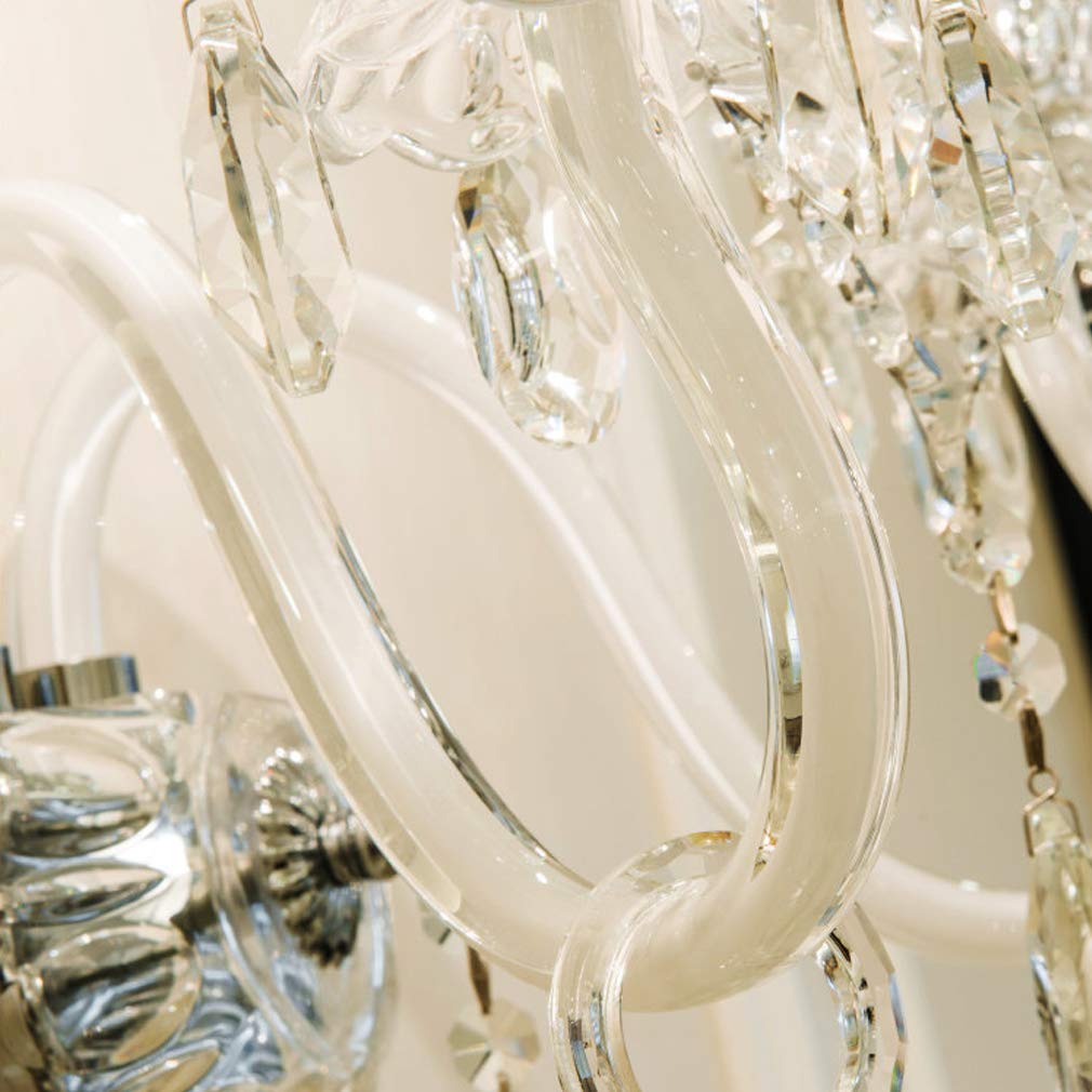 E14 Wandleuchte Elegante Kerzen Kristall Korridor Treppen Lampe, K9-Kristallleuchter Modern Wandlampe für Schlafzimmer Wohnzimmer Esszimmer Flur Aisle Balkon Bar Büro Klassisch Wandspots (2-licht)