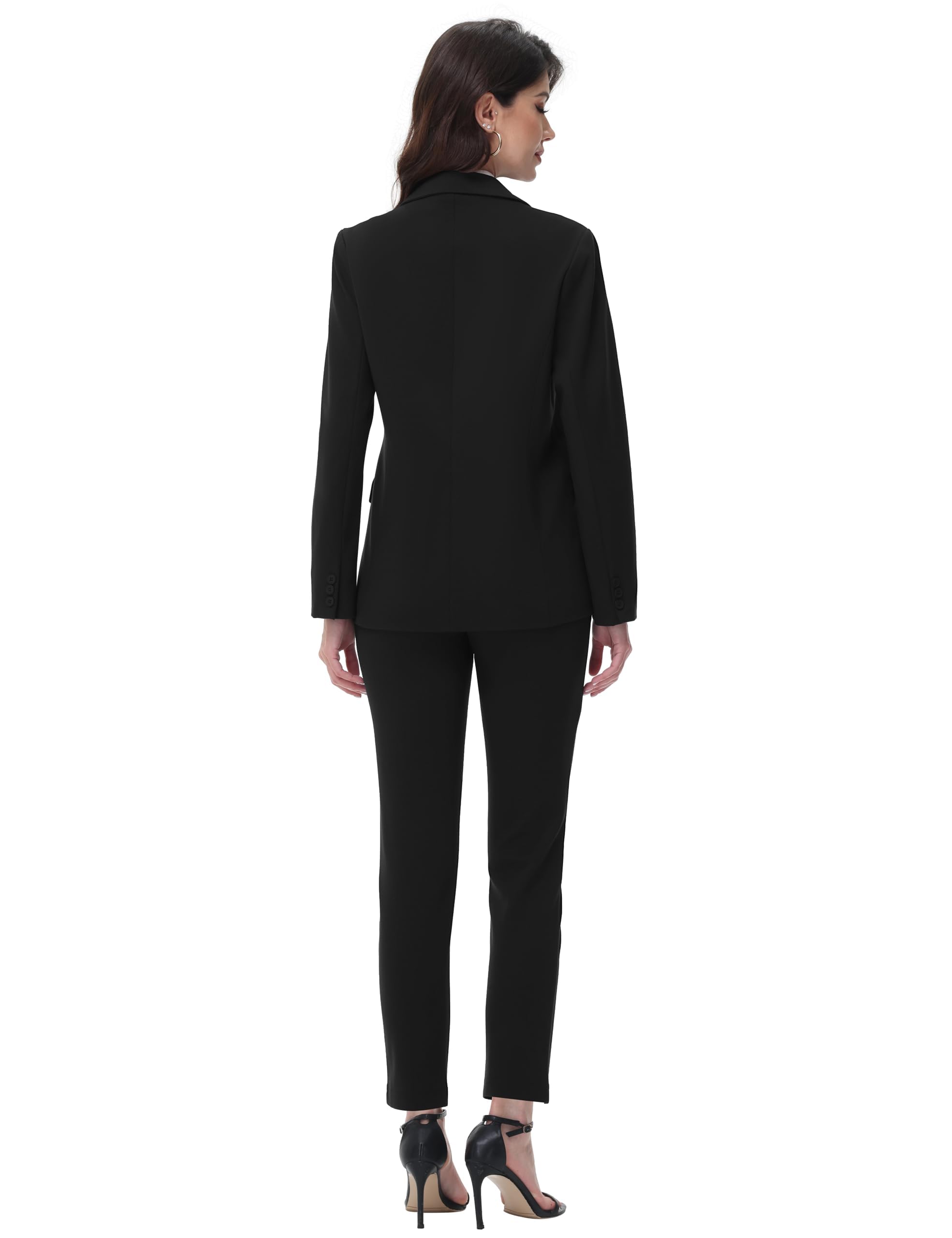 Hosenanzüge für Damen Business Modern Slim Fit Anzug Set Langarm Elegant Blazer Mit Outfit für Office