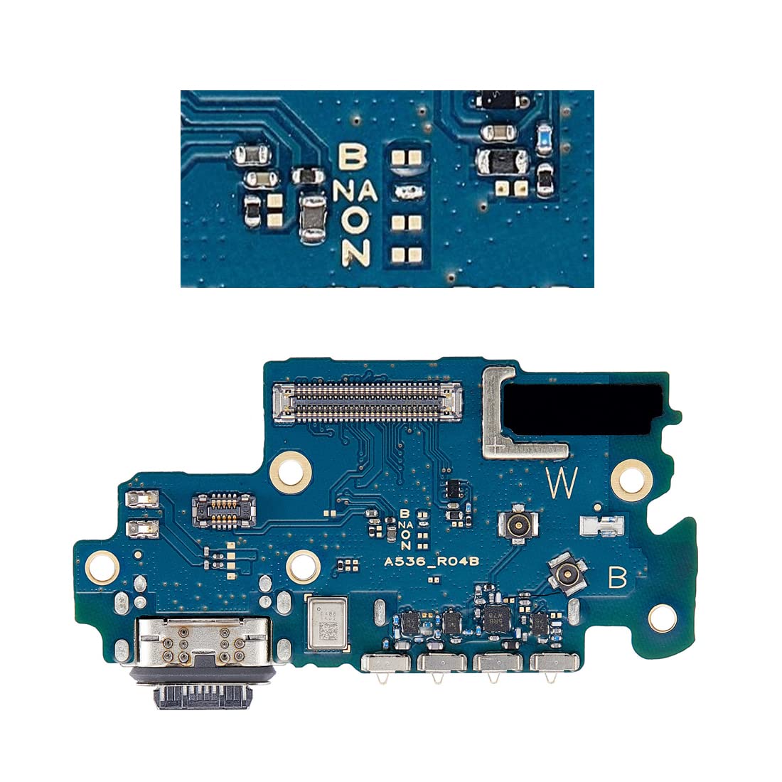 ePartSolution Replacement for Samsung Galaxy A53 5G SM-A536U Type C USB Charger Charging Port Dock Connector USB Port Board USA (US Version)