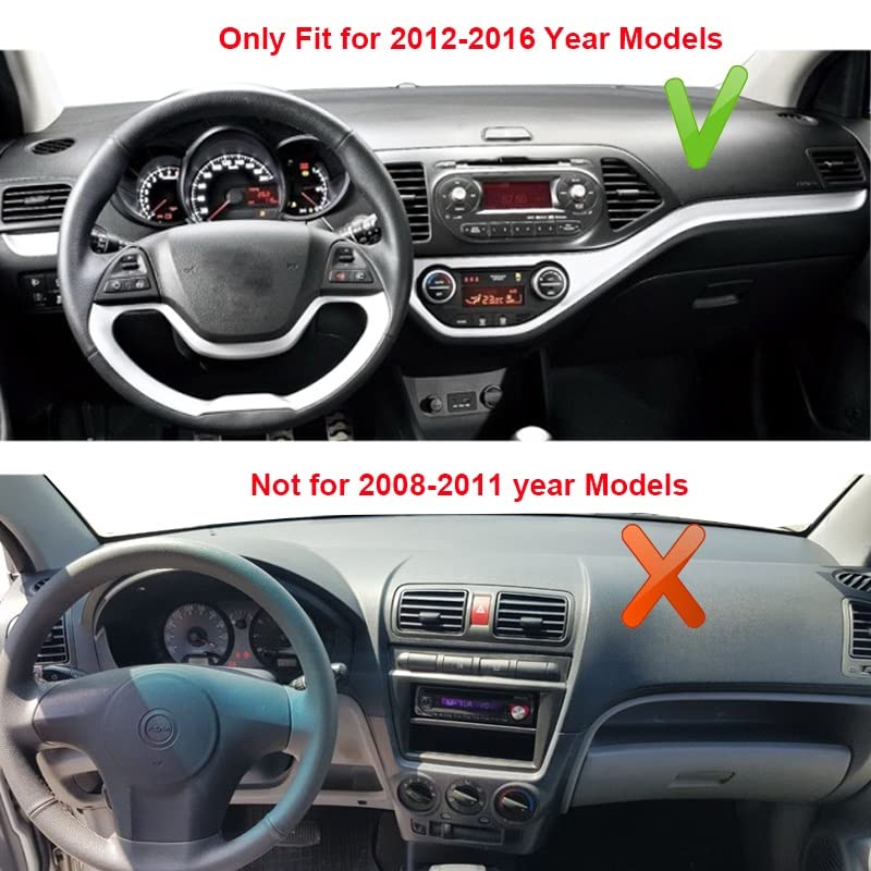 Kia Picanto Armaturenbrett Abdeckung 2012-2016 - Anti-Blend Matte