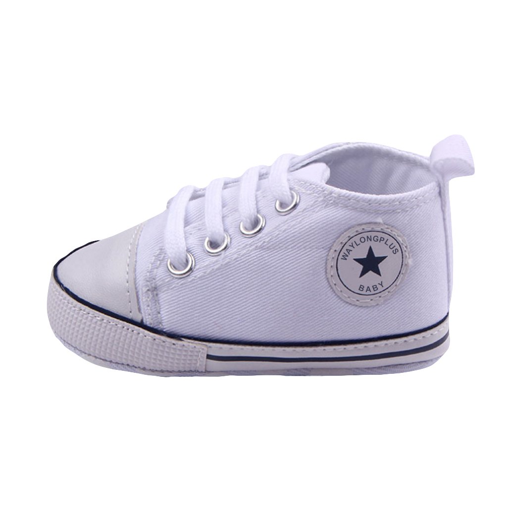 Infant Cute Canvas Sneaker Toddler Prewalker Anti-skid Soft Trainer Shoes