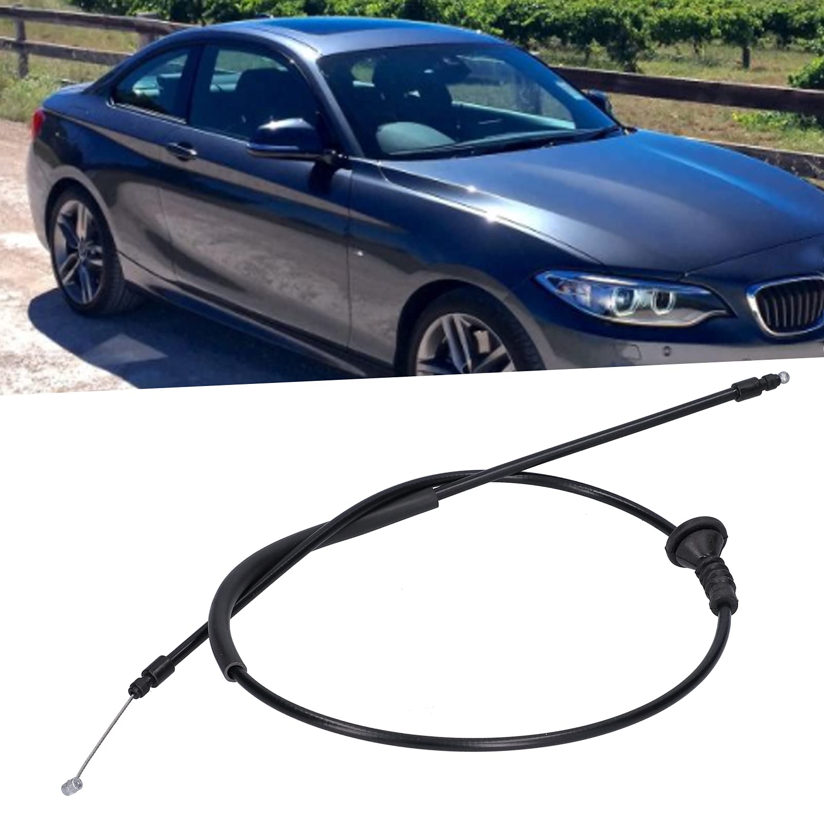 51237239239, Bonnet Release Cable Car Hood Release Cable Rugged 