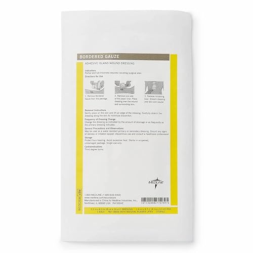 Vista 36 de Gasa esterilizada con borde MSC3222Z, 2 x 2 pulgadas (paquete de 15) de Medline, 15