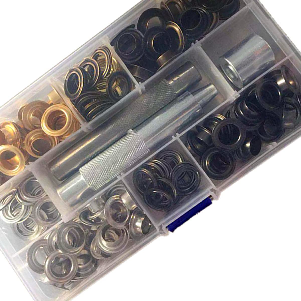 Alipis Inner Diameter Eyelet Button Colors with Grommets Punching Tools Storage Box for Shoes Clothes DIY Crafts and More