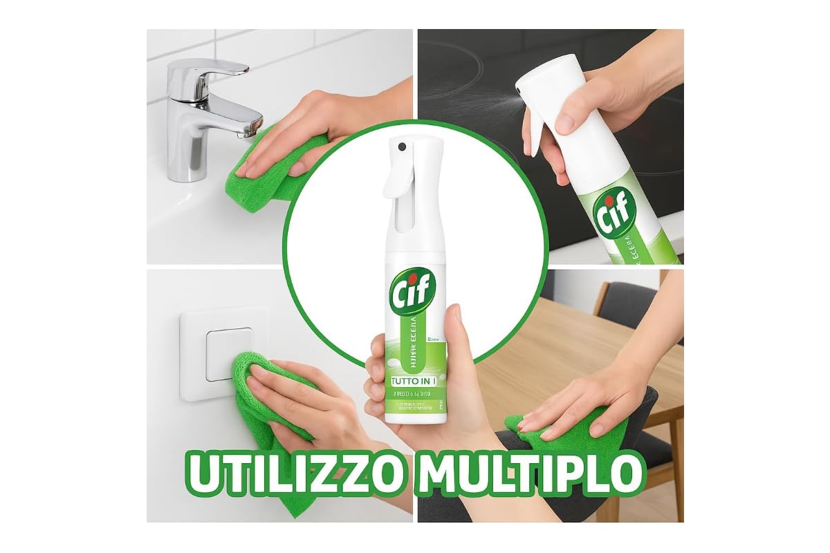 Infinite Clean Spray Multiuso Con Probiotici – Lime E Fiori Bianchi, Pulizia Profonda 280 Ml (Confezione Da 2)