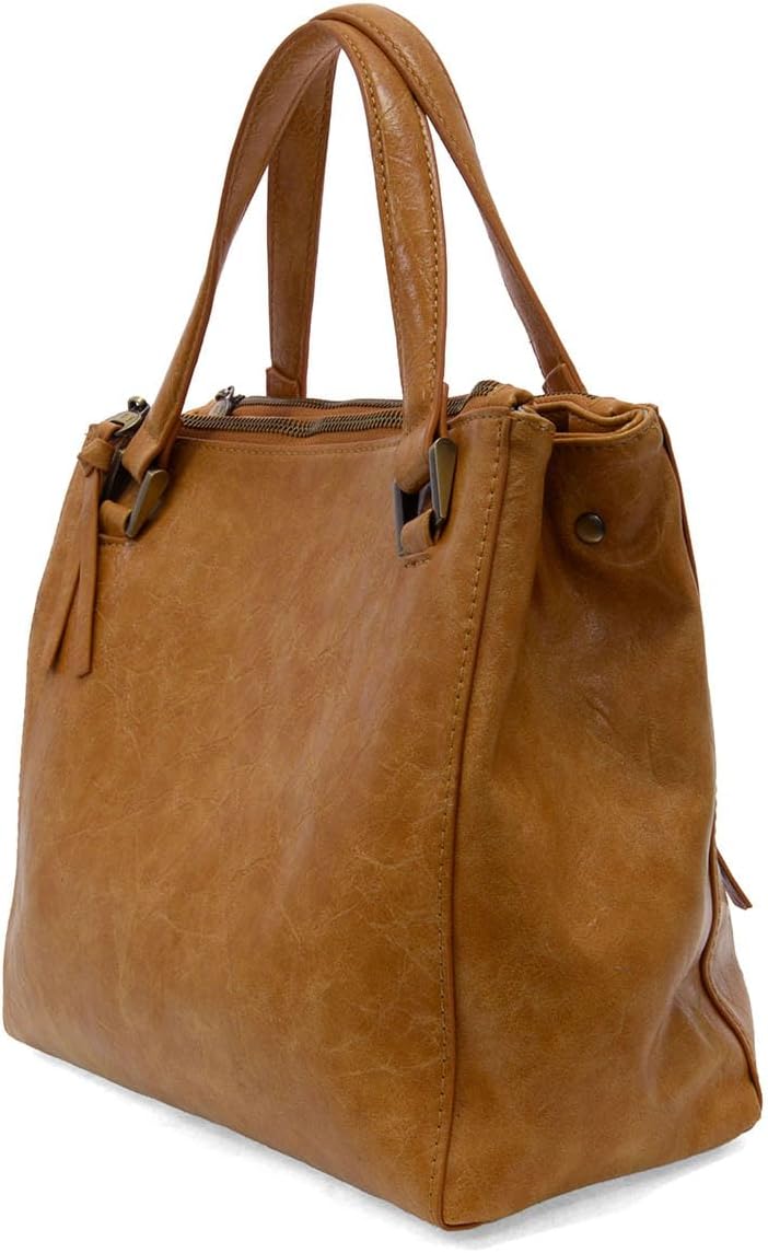 Joy Susan Shawna Triple Zip Satchel Crossbody Handbag