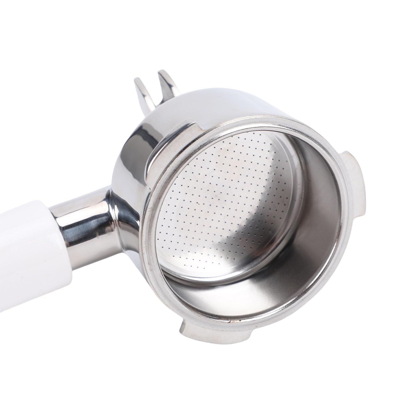 Zunate Portafiltro de café de 51 Mm, 3 Orejas, Acero Inoxidable SUS, Ajuste Universal para Máquina de Barsetto Mini CASABREWS Donlim Derlla ACA, Ergonómico Desmontable, Fácil de Limpiar, Negro (WHITE)