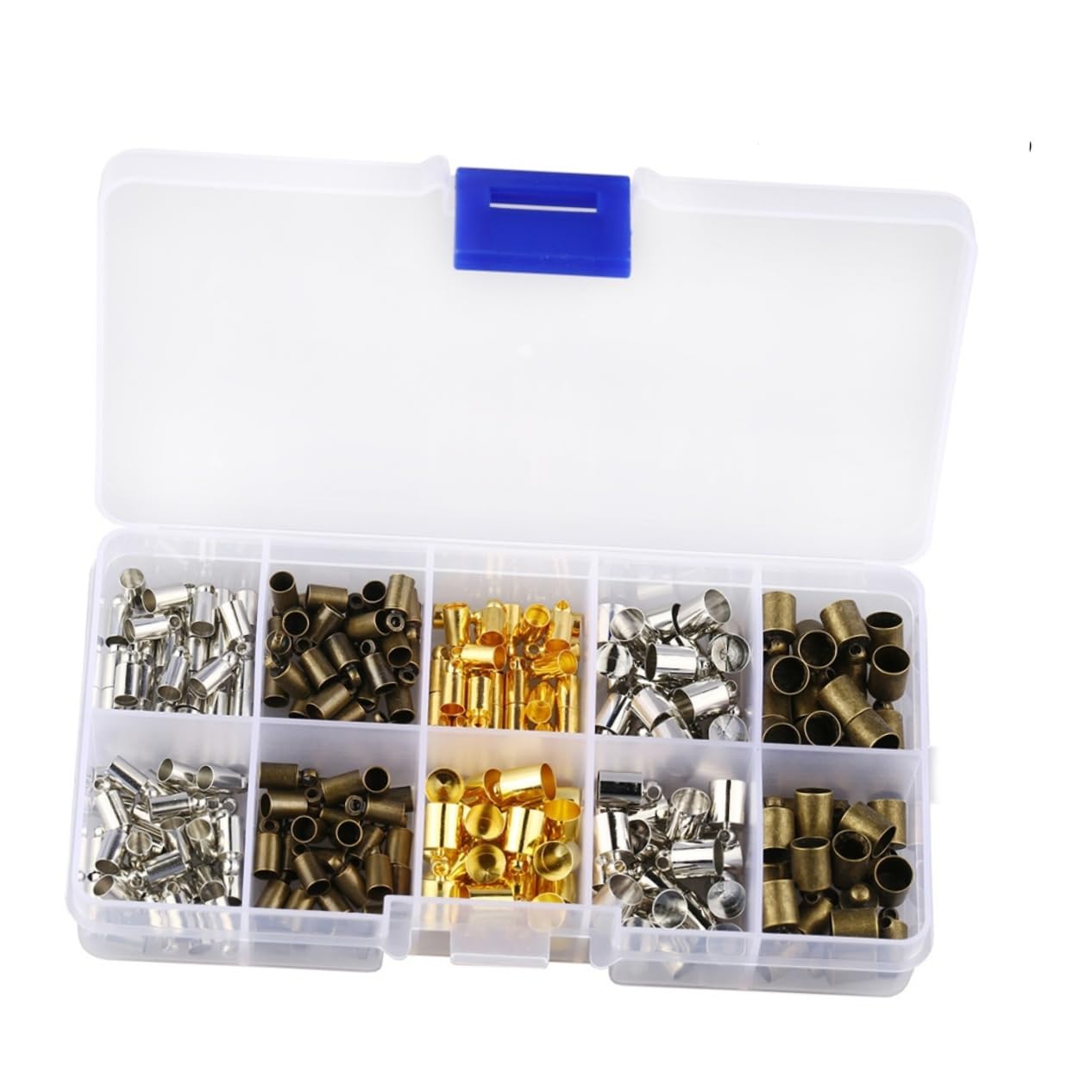 Operitacx 600pezzi Tappi Rame Per Corde Accessori Per Gioielli Chiusure Per Corda Rame Da Misti Per Creazione Di Collane e Bracciali