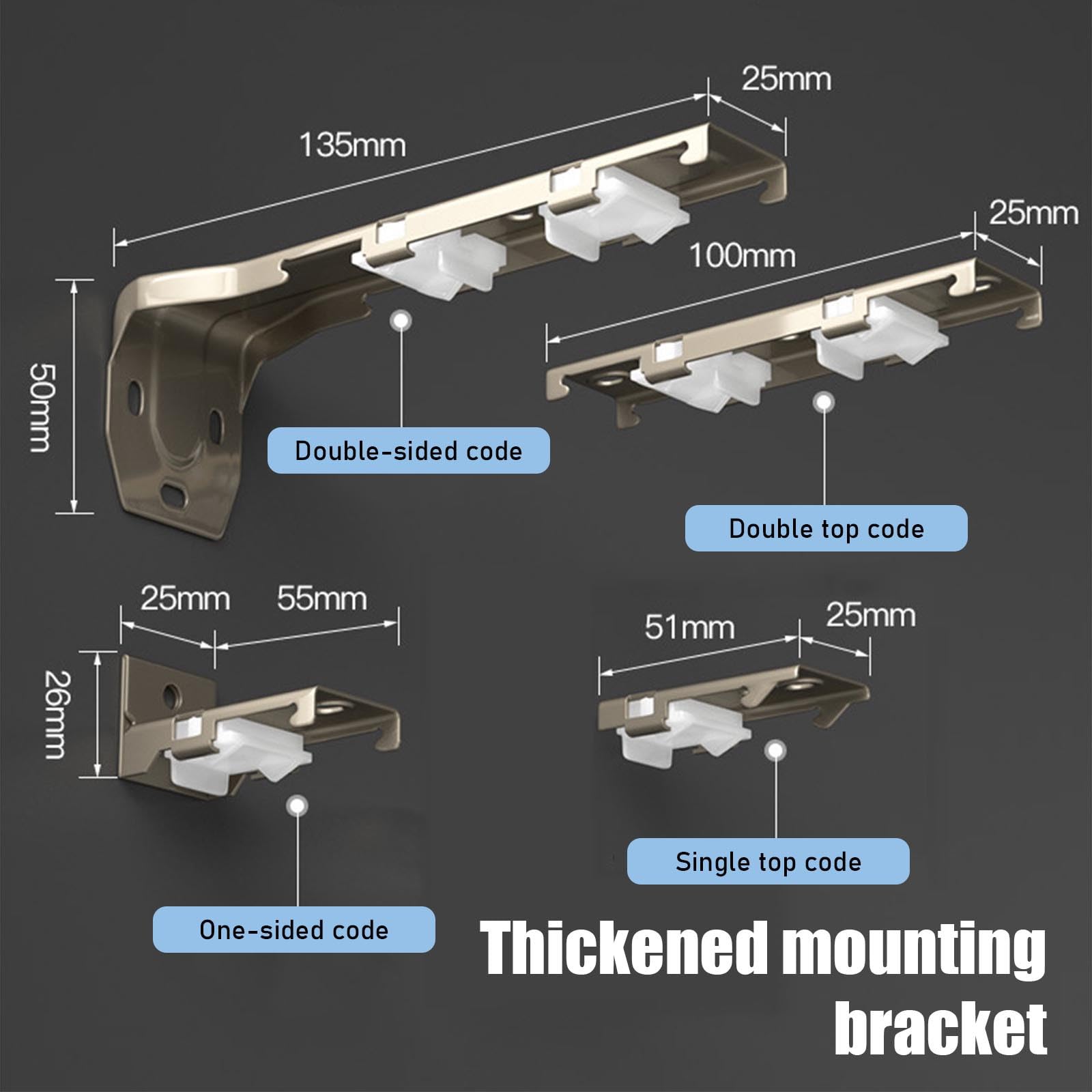 Rail de plafond noir et Ra pour rideaux et cloisons de séparation – Système de rouleau coulissant de 340 cm pour décoration de salon et chambre à coucher