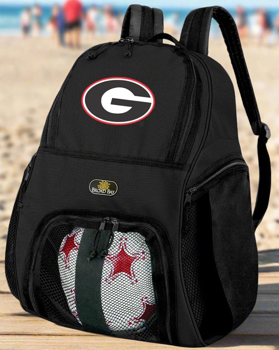 Broad Bay University of Georgia Soccer Backpack or Georgia Bulldogs Volleyball Bag One Size