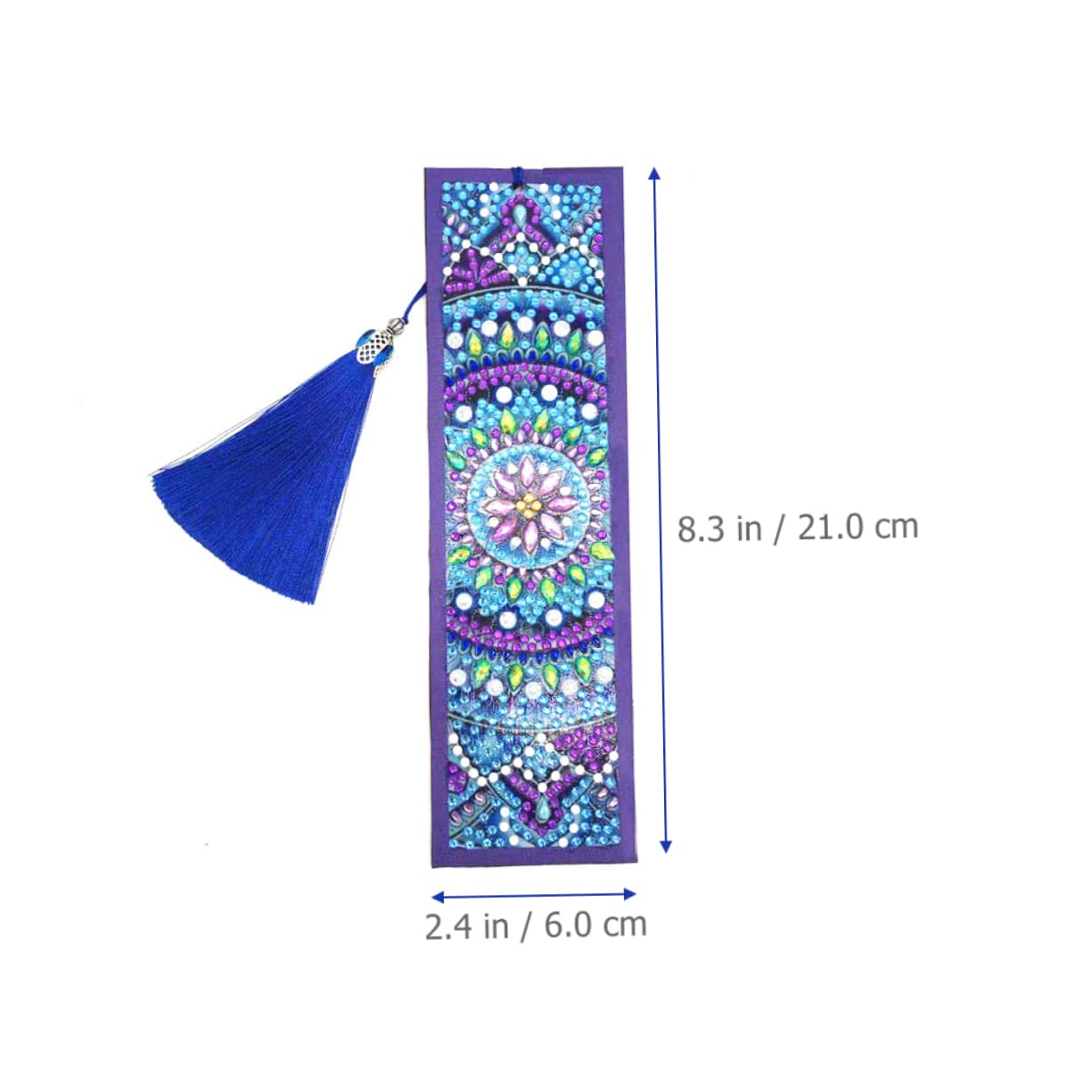 HOMSFOU 2 Set Segnalibri Artigianali Con Strass Diy Kit Decorativo Per Creatori Segnalibri Mandala Facile Personalizzare Per Amanti Della E Accessori 2 Pezzi*2