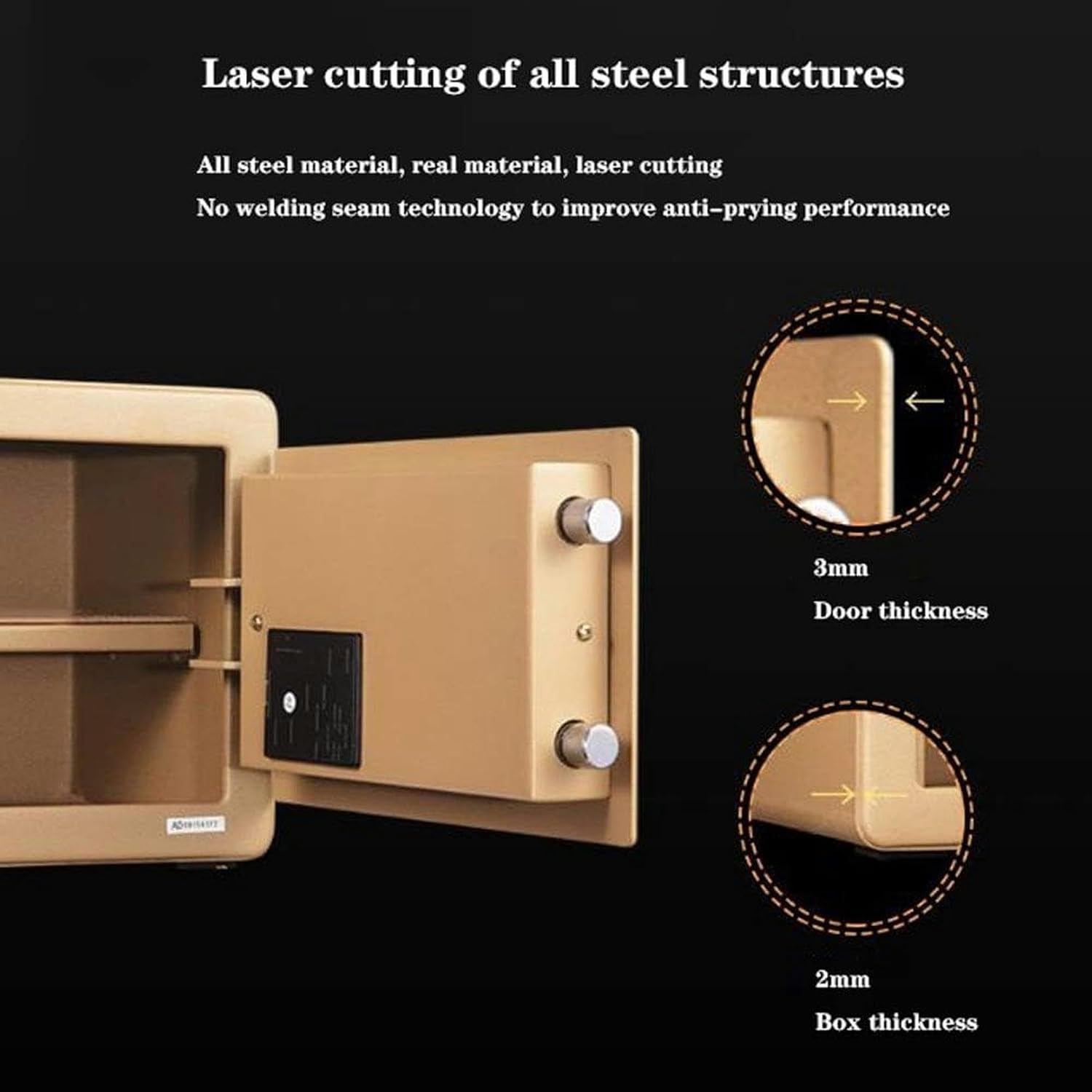 Small Digital Security Safe Box with Electronic Keypad for Home Office Hotel Jewelry Cash Storage