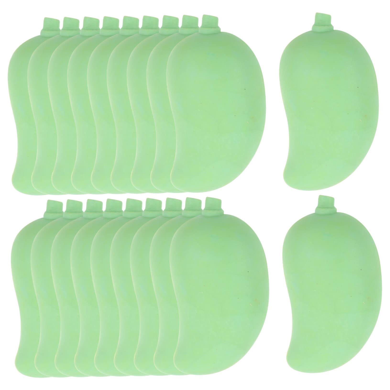 Toyvian 2 zestawy gumek do mazania marchewki, duże gumki do mazania, mango, zabawne gumki, jasnozielone, 20 sztuk