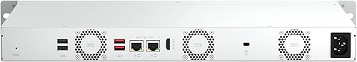 Miniatura 2 de QNAP TS-464eU-8G-US 4 Bay - NAS de alta velocidad 1U de montaje en rack de profundidad corta con doble 2.5 GbE, CPU Intel Celeron, memoria DDR4 de 8