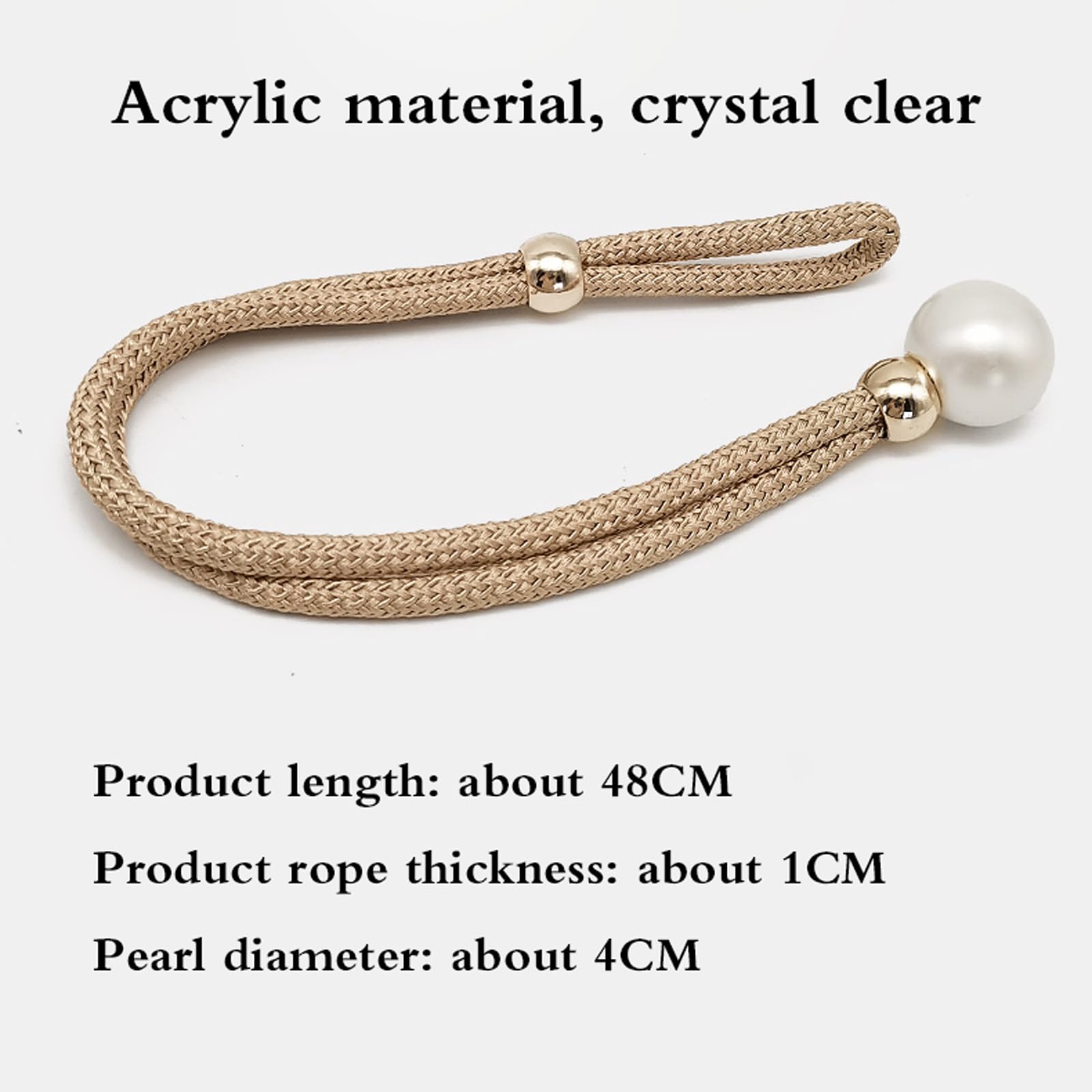Lacci per Tende,Cravatta per Tende,Tende Tiebacks Clip Fibbia,Cravatta per Tende Tieback,Facile da Usare,Obusto E Durevole,No Perforazione,per Ufficio,Decorazioni per Finestre Dell'Hotel