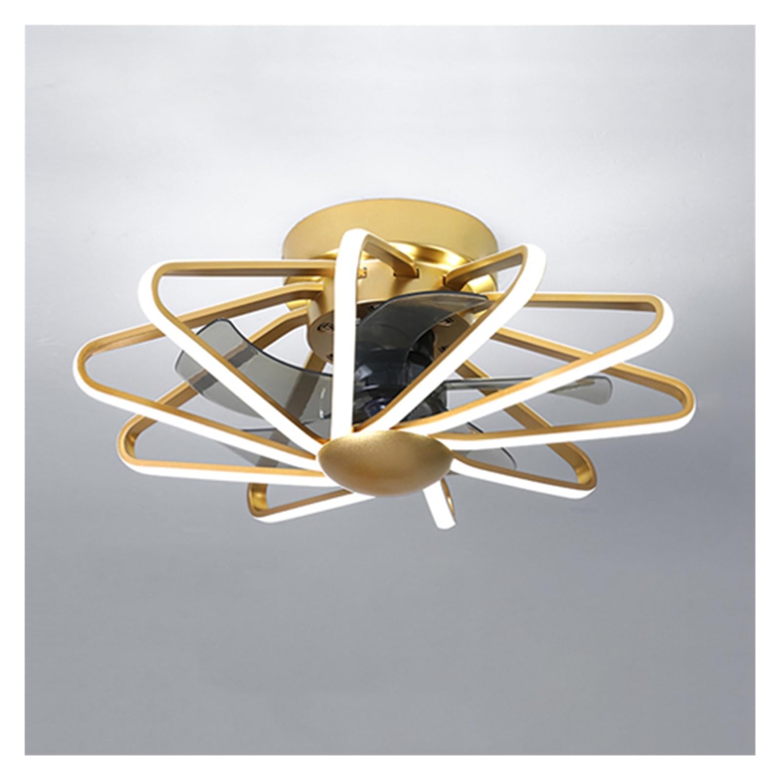 ERETYRET Ceiling Ventilator lamp Fan Light Bedroom Living Room Lamps Integrated LED Fans Pure Copper Motor with Remote contorl Quiet Cooling(4)