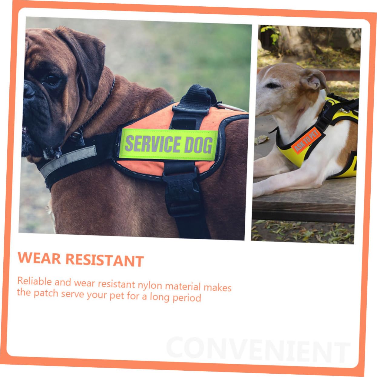 Toddmomy 30piezas Parche Reflectante para Arnés De Perro De Servicio Decorativos y Prácticos Incluye Do Not Pet y Service Dog para Paseos Nocturnos