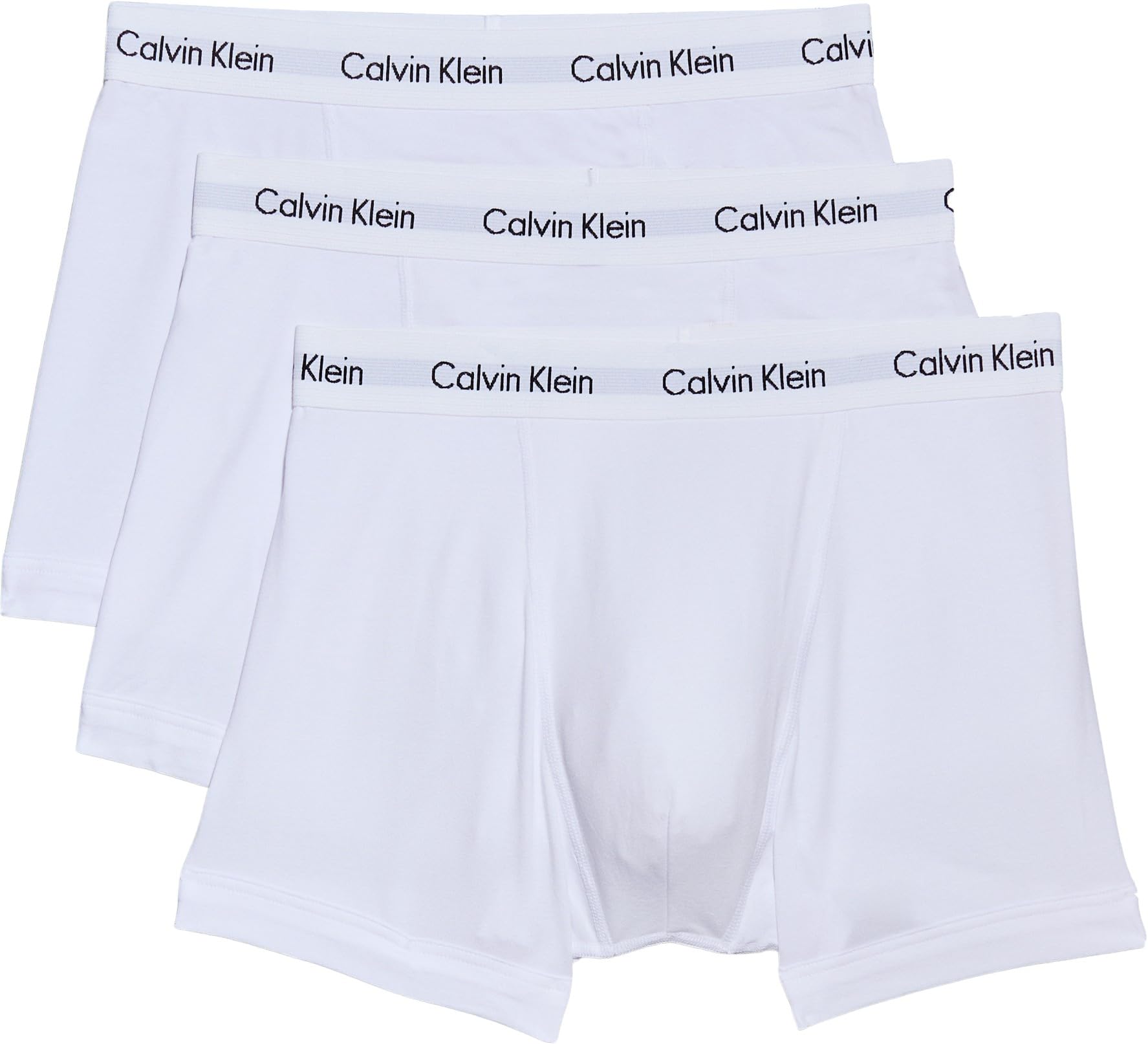 Calvin Klein Men's White 3-Pack Cotton Stretch Boxer Shorts in Size L, Sports Direct