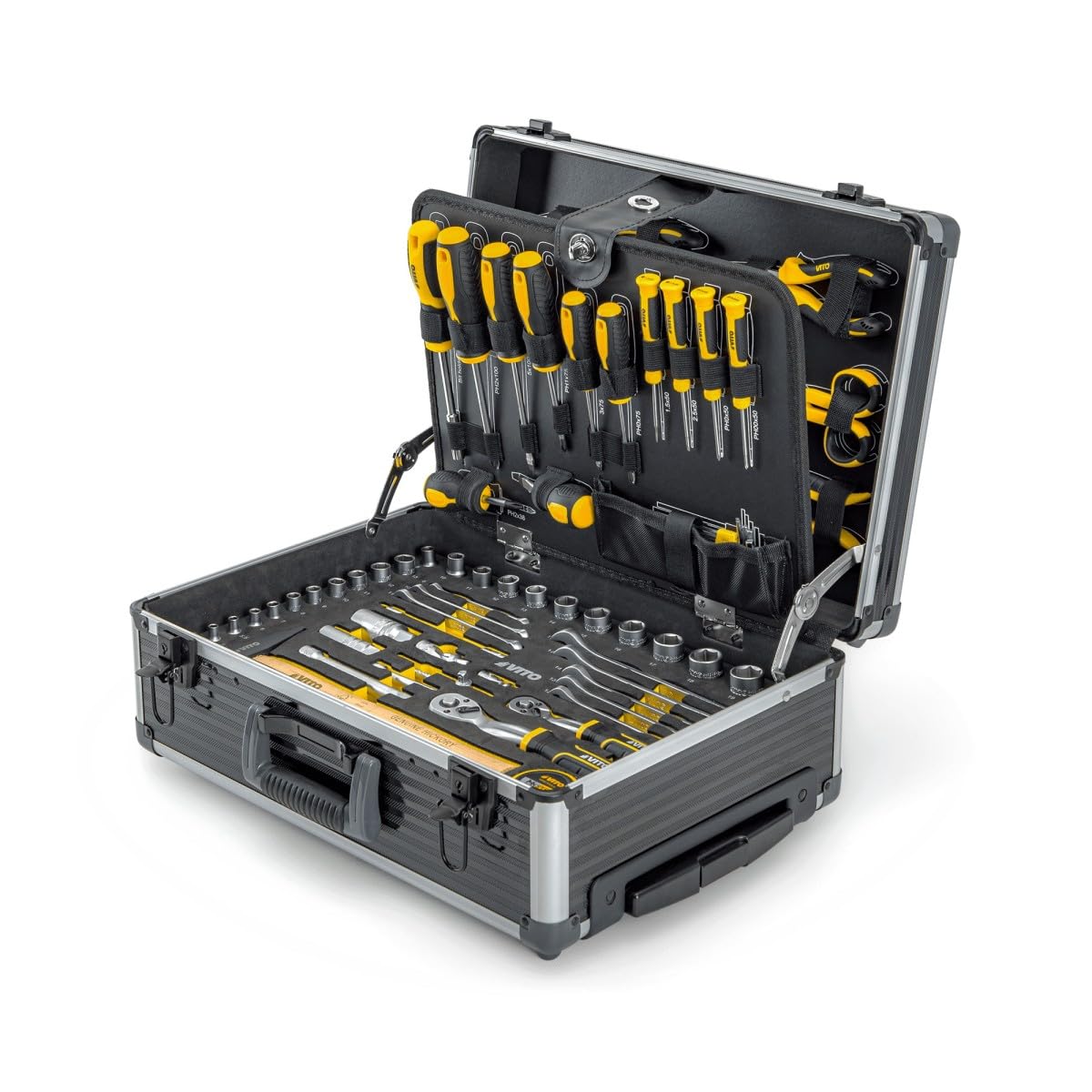 VITO - Mallette à Outils Complète 137 Outils Douilles Clés Tournevis Pinces
