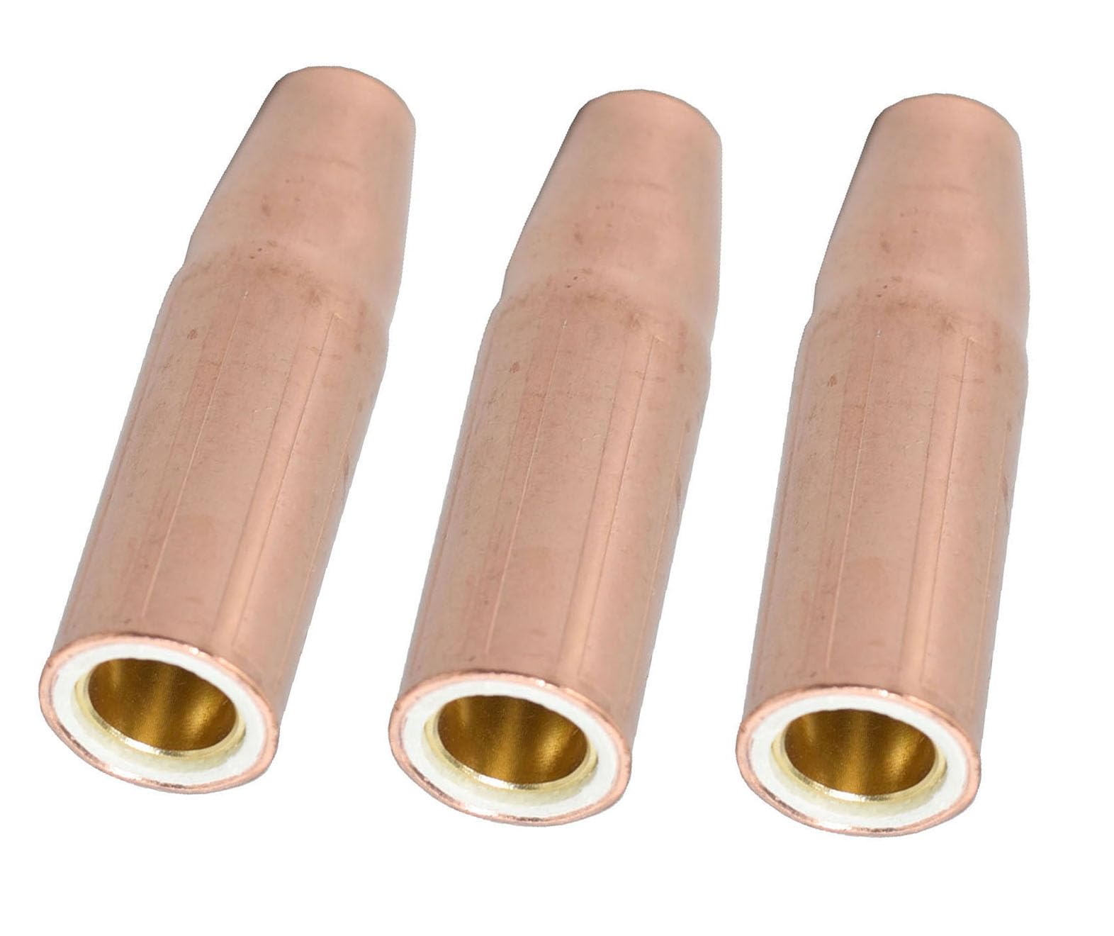 RIVERWELD MIG Welding Torch Gun Gas Nozzle 23-50 1/2" 12.7mm Orifice for Tweco No.3, Spray Master Heavy Duty and Lincoln Magnum 300A Pack of 3