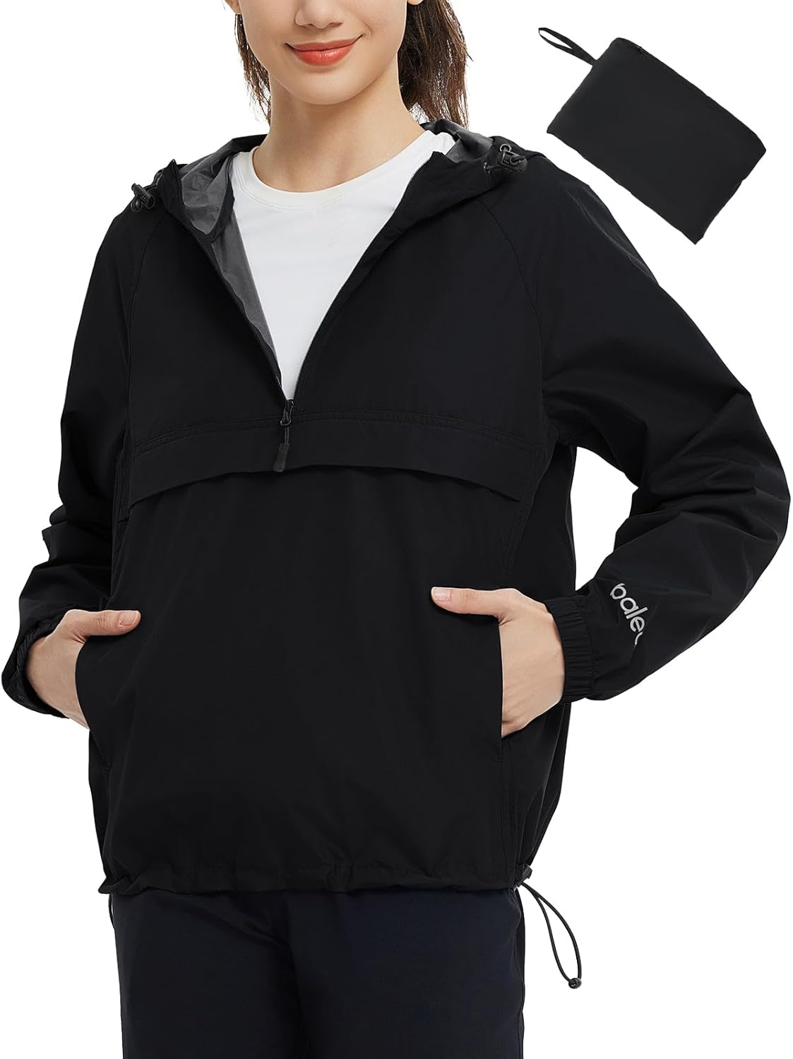 baleaf Women’s Rain Jackets Waterproof Lightweight Packable Windbreaker Hooded 1/4 Zip Raincoats for Outdoor baleaf Women’s Rain Jackets Waterproof Lightweight Packable Windbreaker Hooded 1/4 Zip Raincoats for Outdoor