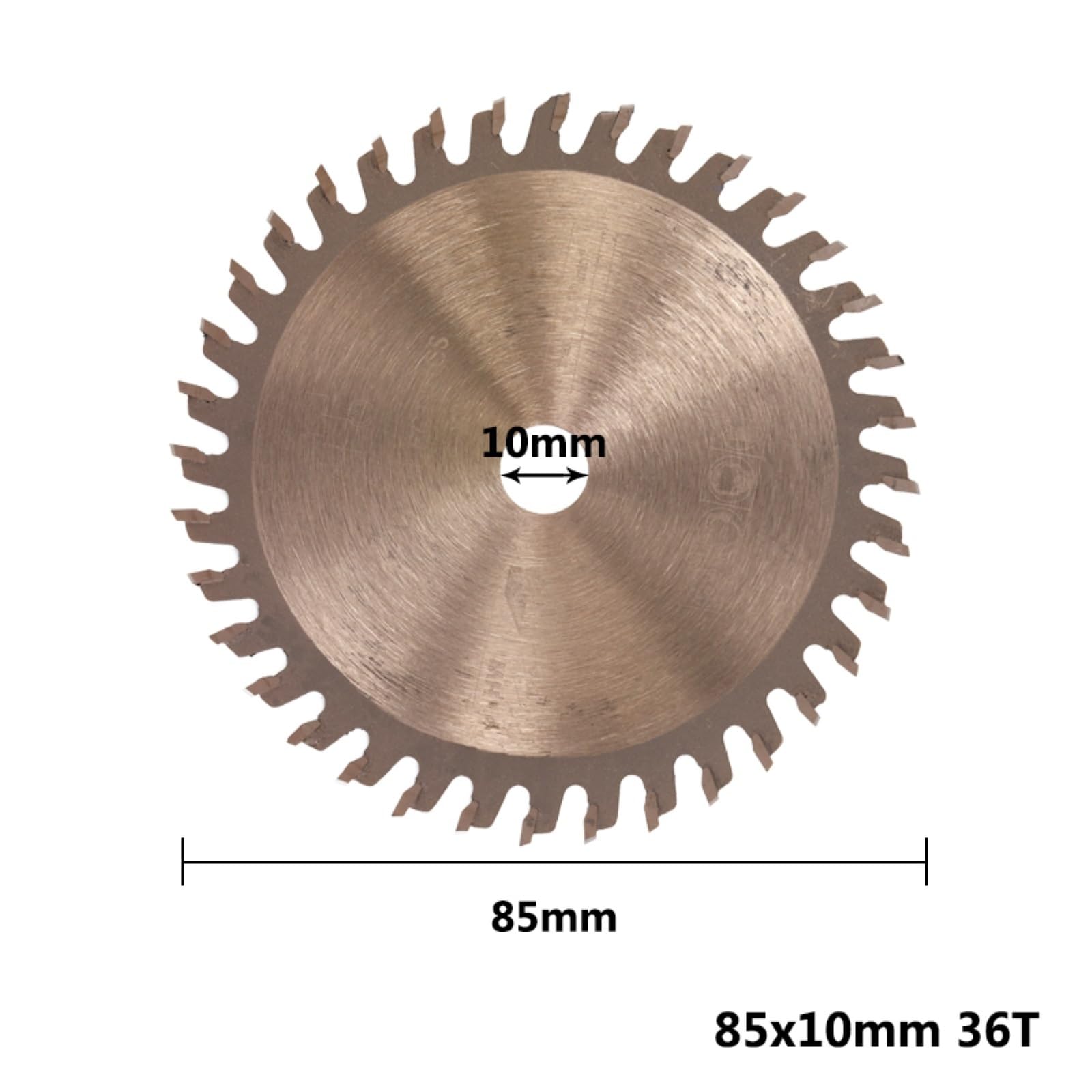 Brzeszczot do cięcia metalu 1PC 85x10/15mm brzeszczot tarczowy do drewna TCT pokryty TiCN 24T/30T/36T tarcza tnąca(85x10x36T)