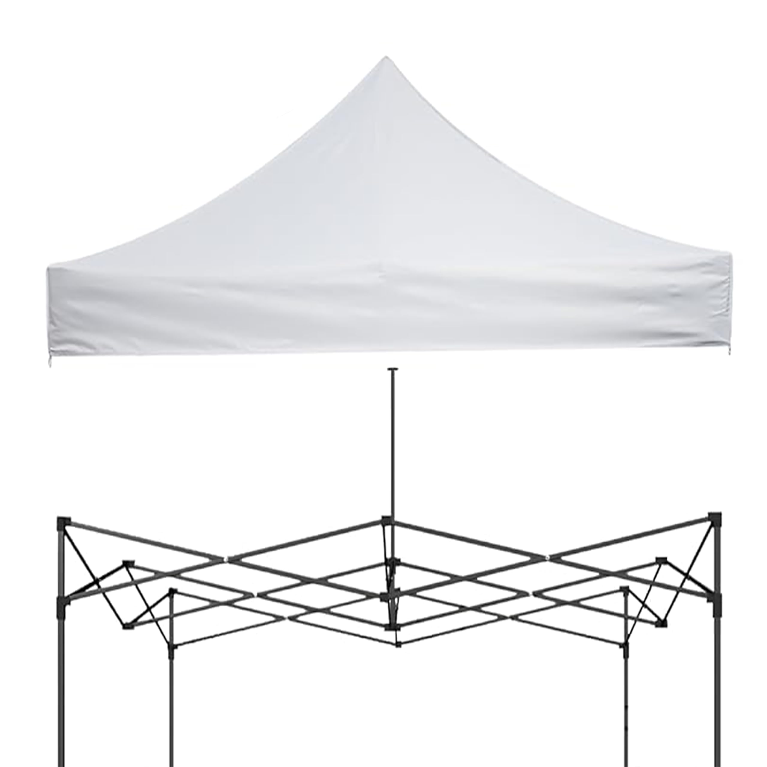10x10 ft Canopy Tent Top Cover, 3x3 Meter Gazebo Tent Replacement Top Fabric - White