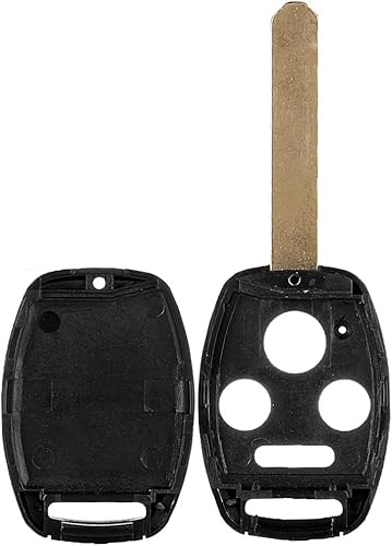 SCITOO 1 unidad de 4 botones de encendido de repuesto para llavero sin cortar sin llave 2006-2015 Honda Civic Pilot Accord FCC KR55WK49308