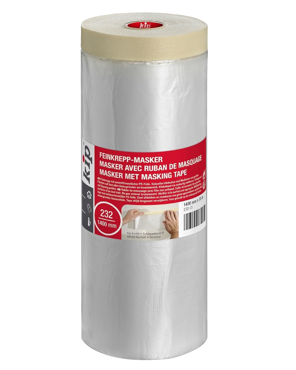 KIP 232 Plastic Masker Tape 1.4 x 33m