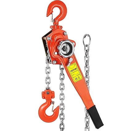 Happybuy 3Ton Lift Lever Block Chain Hoist 10FT Ratchet Puller Hoists (10FT)