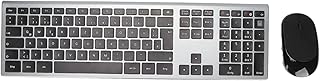 Combinação de mouse teclado alemão QWERTZ sem fio, conjunto de teclado e mouse de 110 teclas para desktops laptops