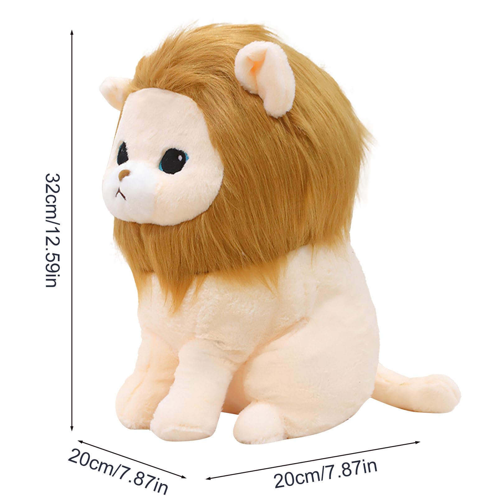 Amazon.co.jp: Lion Toy ライオンぬいぐるみ - お座りライオン