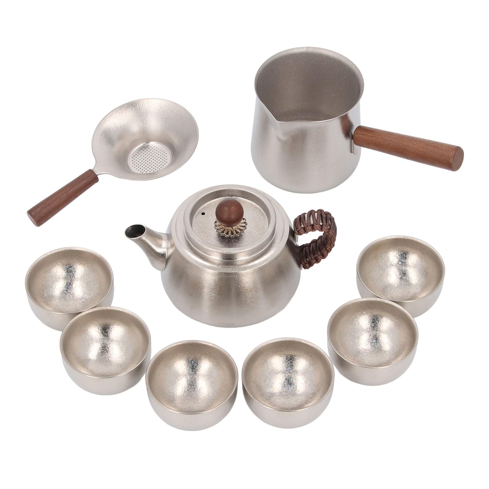 Set di Teiere Ti Teiera Termica 350ml Antiruggine con Manico e Colino per Regali per la Cerimonia del tè in Casa e in Ufficio