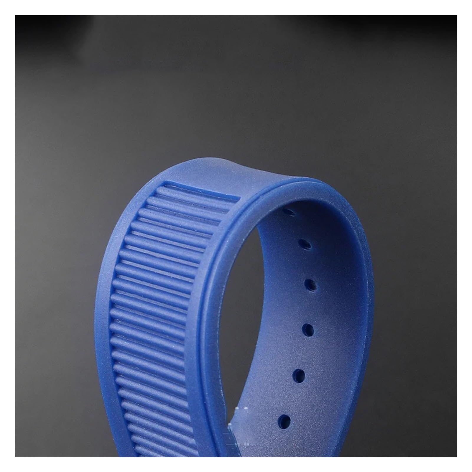 Bracelet de montre en caoutchouc de silicone 25 x 13 mm, compatible avec les séries Pa-tek Philippe Nautilus 5711/5712/5980, bracelet de sport étanche, marron et bleu