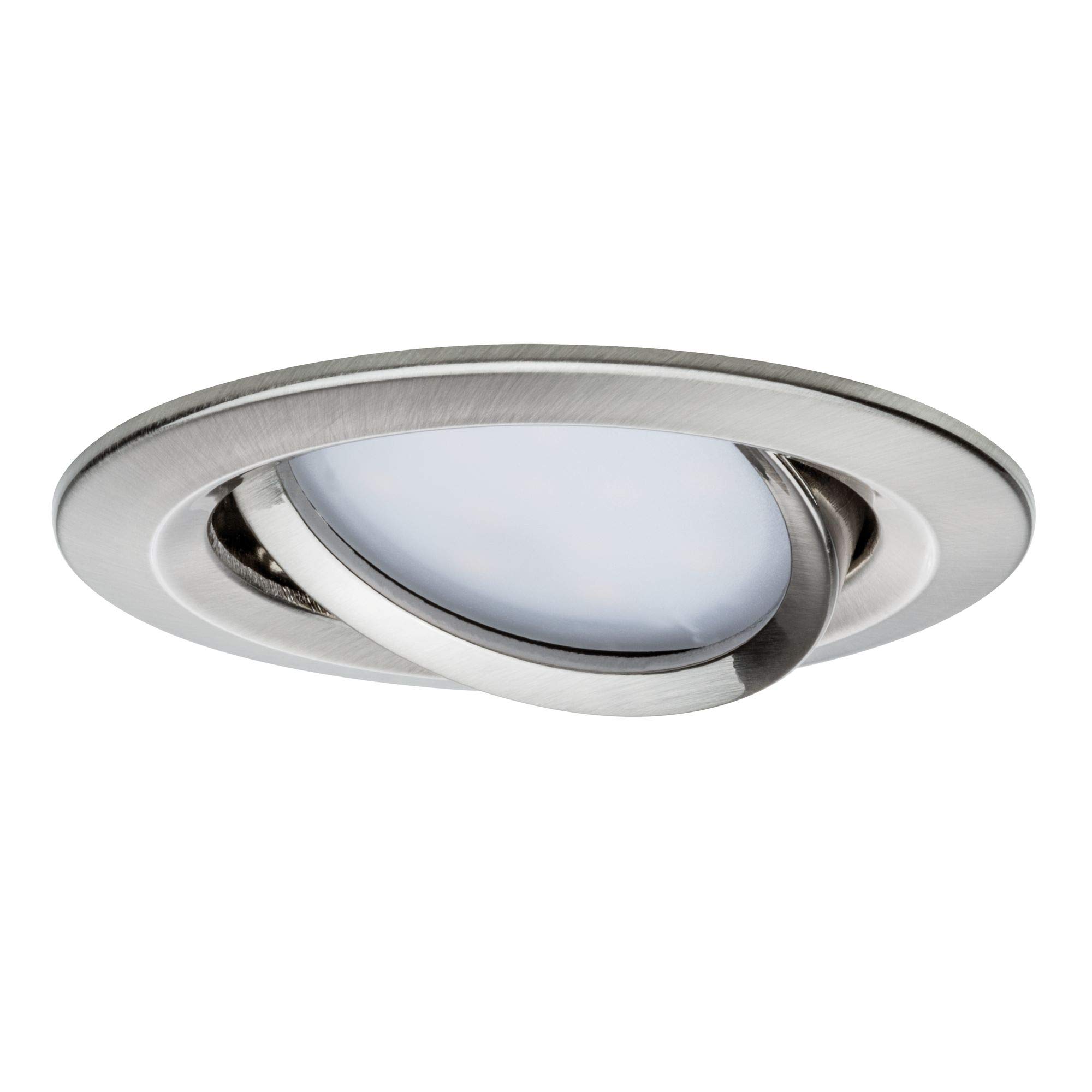 Paulmann 92959 SmartHome Zigbee Einbauleuchten-Set LED Coin Nova Plus 3x6,5W dimmbar Eisen gebürstet