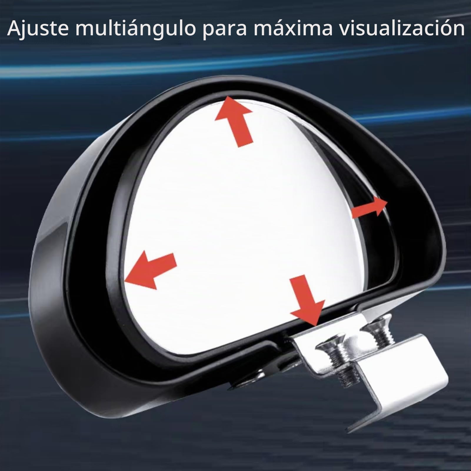 2pcs Espejo Punto Ciego Espejo Retrovisor Exterior Coche retrovisor ajustable multiángulo Punto ciego,marcha atrás Compatible con camiones,SUV,furgonetas escuelas de conducción