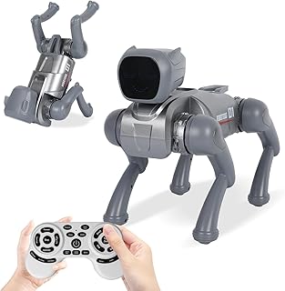 MENAYODA Roboter Hund RC für Kinder, Roboters Hund Ferngesteuerter Spielzeug für Kinder 3+ Jahren, APP-Steuerung, Roboter Hund Spielzeug Kann Programmieren, Tanzen, Musik und Interagieren