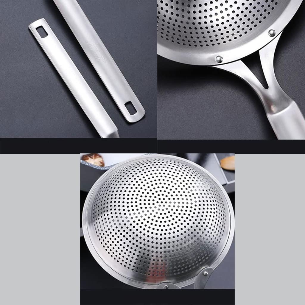 Schaumlöffel Küchenskimmer, extra großer Schaumlöffel, Sieb aus Edelstahl 304 mit Griff for Abtropfen und Braten, Sieb, Schöpfkelle, Küchenutensilien (17,52 Zoll) Skimmer zum Kochen ( Size : XL )